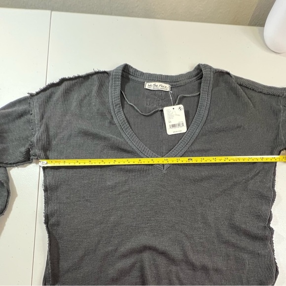 We The Free Womens Sail Away Long Sleeve Solid Top, Dark Gray, NWT - Picture 8 of 11